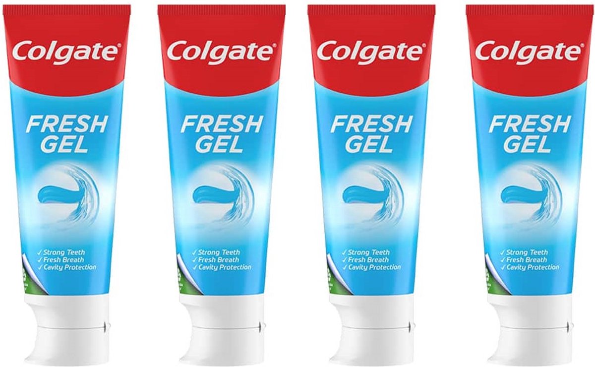Goedkoopste Colgate Tandpasta - Fresh Gel - Voordeelverpakking - 4 x 75 ml