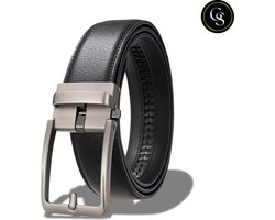 GoldStandard - Riem heren - Riem zonder gaatjes - Riem heren automatische Gesp - Zwart
