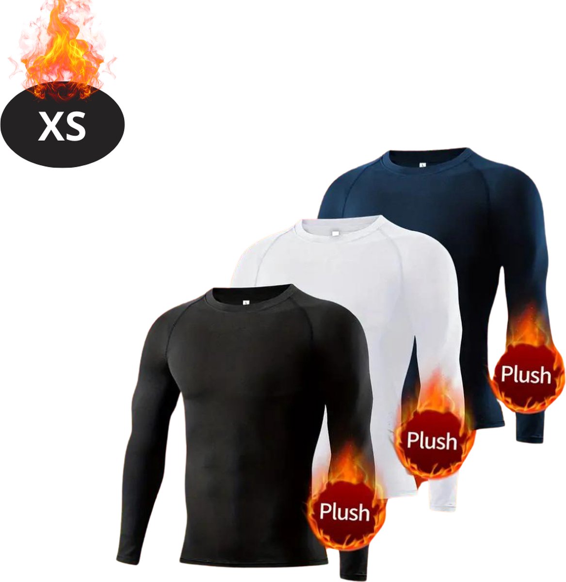 Livano Thermokleding Heren – Thermoshirt – Thermoset 3 Stuks – Polyester – Winter – Lange Mouwen – Gemengde Kleur – XS Livano Thermokleding Heren – Thermoshirt – Thermoset 3 Stuks – Polyester – Winter – Lange Mouwen – Gemengde Kleur – XS