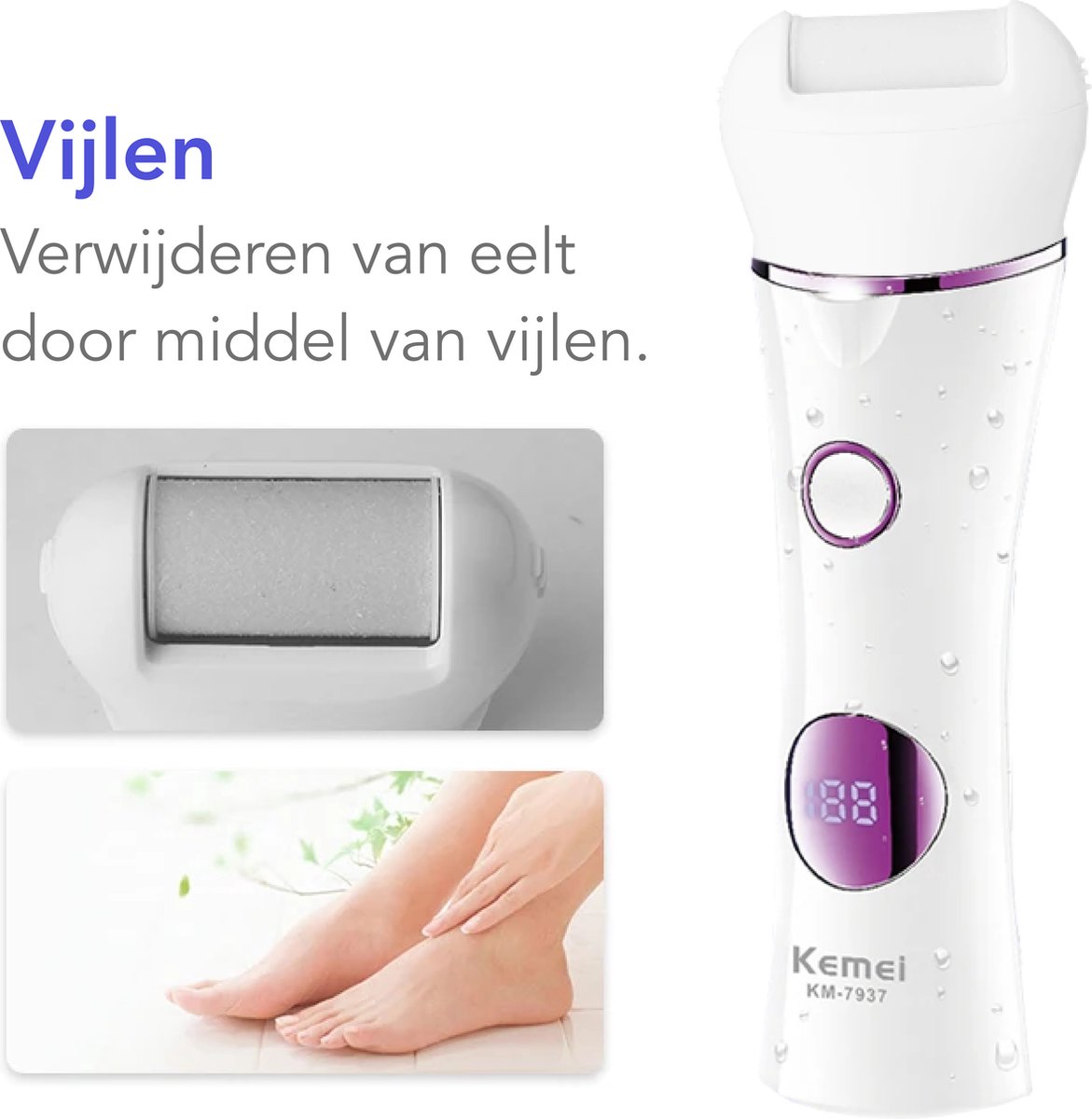 Kemei 7937 Epileerapparaat Dames Epilator Ontharingsapparaat thumbnail 3