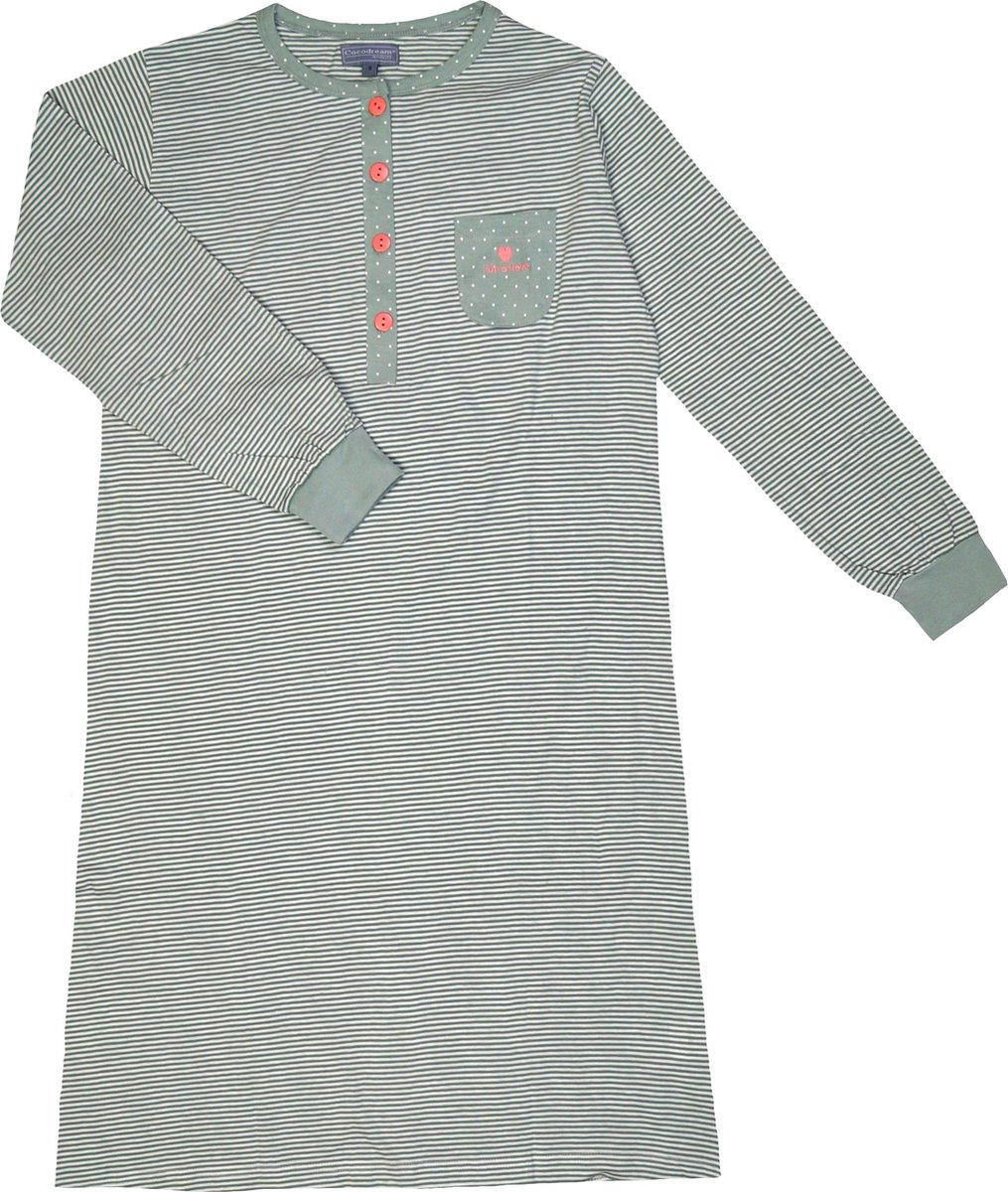Lunatex Dames Lunatex jersey nachthemd 613755 Groen