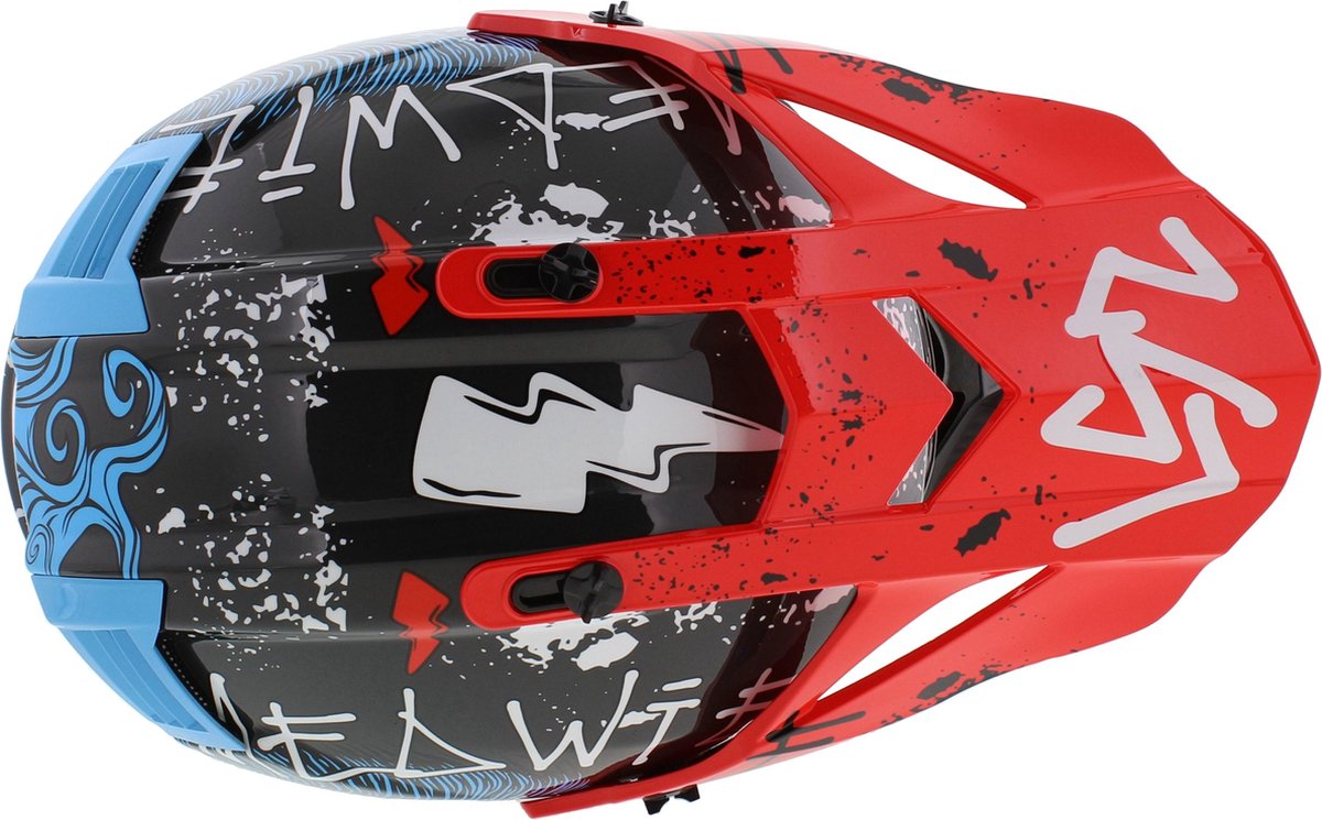 LS2 MX437 Fast II Mini Starmaw Zwart 06 Kids Crosshelm - Maat - Helm – foto 5