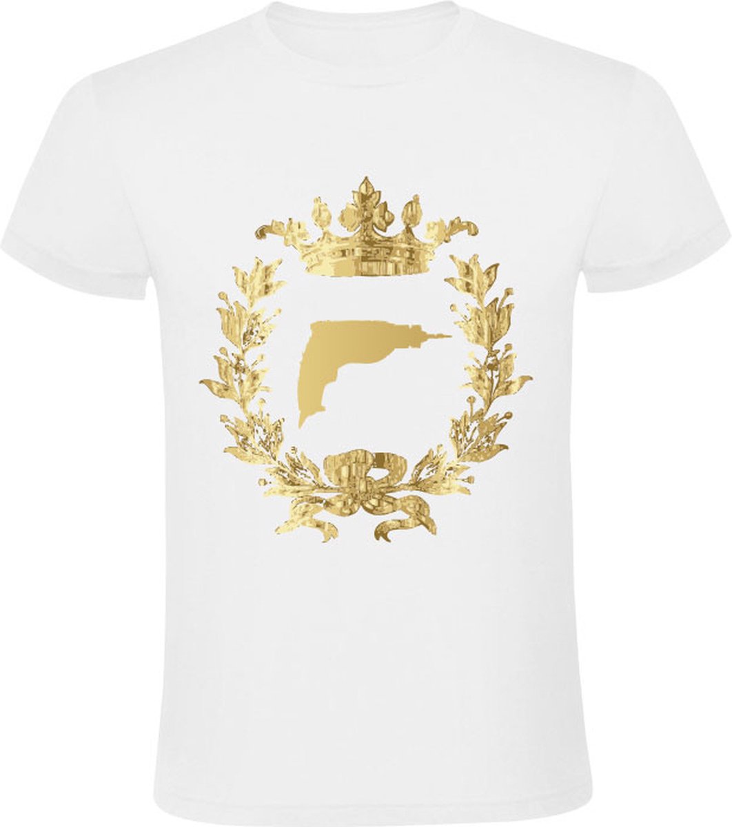 Koning klusjesman Heren T-shirt - gereedschap - klussen - boormachine - bouw - doe het zelf - vakman