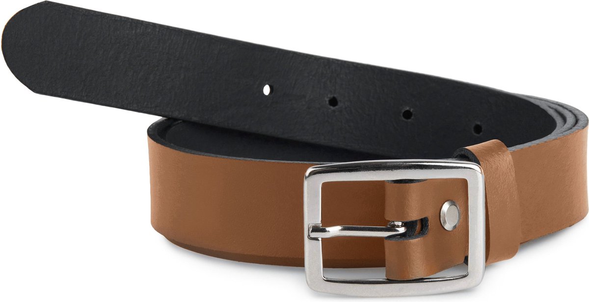 Ladeheid Dames Kledingriem - Riem - Broekriem - Verstelbaar - Leer - MS-EL-D41 - Bruin-2 - 90 cm
