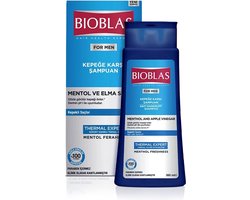 Bioblas - For Men Shampoo met Menthol en Appelazijn Versterk Je Haar en Bestrijd Roos met Bioblas For Men Thermal Expert Natuurlijk Tegen Roos: Bioblas Shampoo met Menthol en Appelazijn voor Mannen