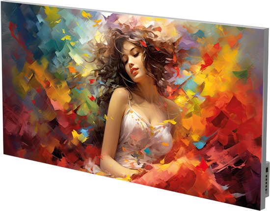 TL standaard dun infrarood infrarood verwarmingspaneel met afbeelding 500W met Wifi en ingebouwde thermostaat