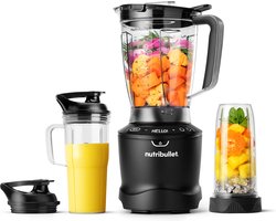 Nutribullet Smart Sense Combo Blender - 1500 Watt - Extra Krachtig - 20.000 Rotaties Per Minuut - Inclusief 2 Bekers - Pitcher - To Go Deksels - Warme en Koude bereidingen - Smart Technologie
