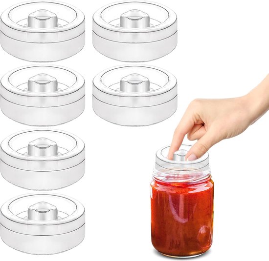 6 stuks glazen gewichten voor fermentatie – Zware fermentatiegewichten met handvat voor huisgemaakte levensmiddelen zoals zuurkool en kimchi