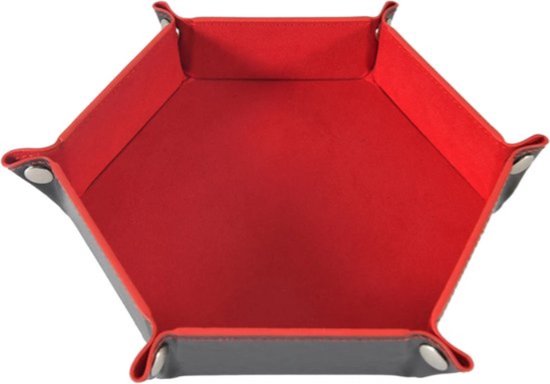 Dobbelsteenbak | Dobbelbak | Yathzee | Pitjesbak | Dice Tray | Rood