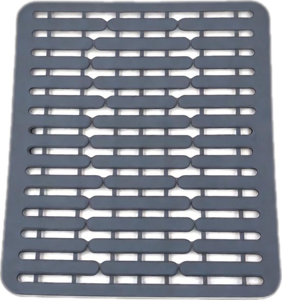 HGMD Tapis d'évier Grijs - Protecteur d'évier - Anti Rayures - Accessoires de vêtements pour bébé de Cuisine - Siliconen
