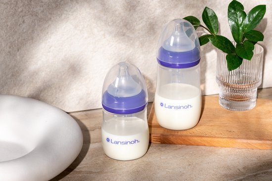 Biberon Lansinoh NaturalWave Starter Set Biberons Lansinoh Natural Wave - 2 Biberons (160ml + 240ml) + 3 Tétines Biberon Lansinoh 330ml