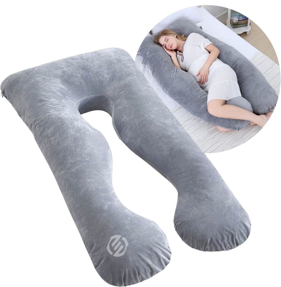 Goedkoopste Equivera Zijslaapkussen Volwassenen - Zijslaapkussen - Lichaamskussen Zijslaper - Zijslaap Kussen Volwassenen - Zwangerschapskussen - Voedingskussen - Borstvoedingskussen - Body Pillow - Voor een comfortabele nachtrust!