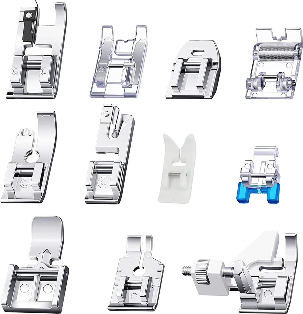 Multifunctionele Naaivoeten Set - 11 Delige Accessoireset voor Naaimachines