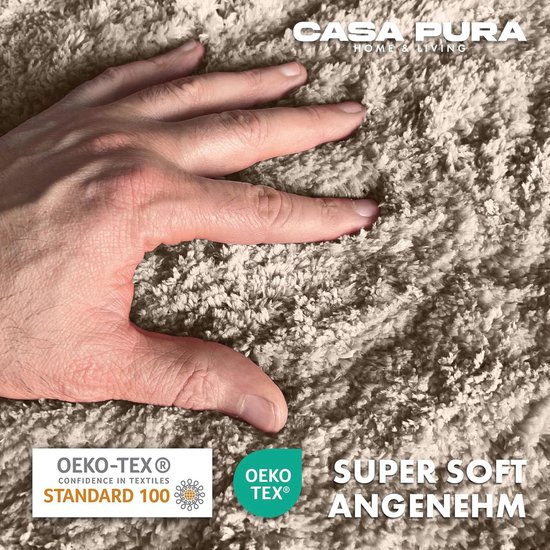 Tapeso Zacht rond vloerkleed Loft - crème - wasbaar 30°C - 80 cm rond kopen? Shop bij