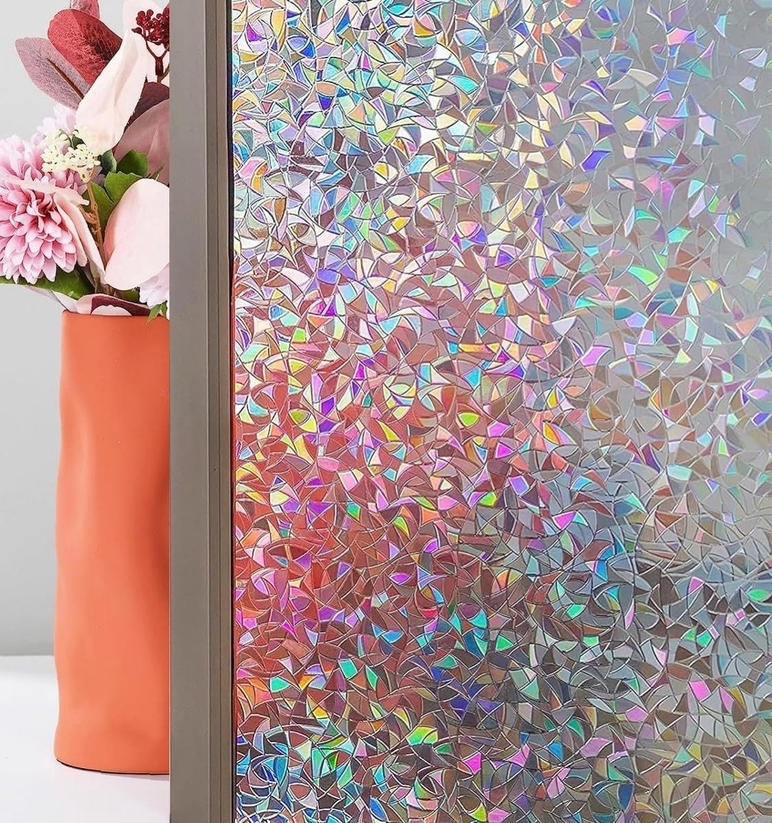 Solacis Privacy Folie Raam - Raamfolie - Folie Raam - Zichtwerend - Anti Inkijk Raamfolie - Must have voor uw privacy! Transparant - gebroken glas