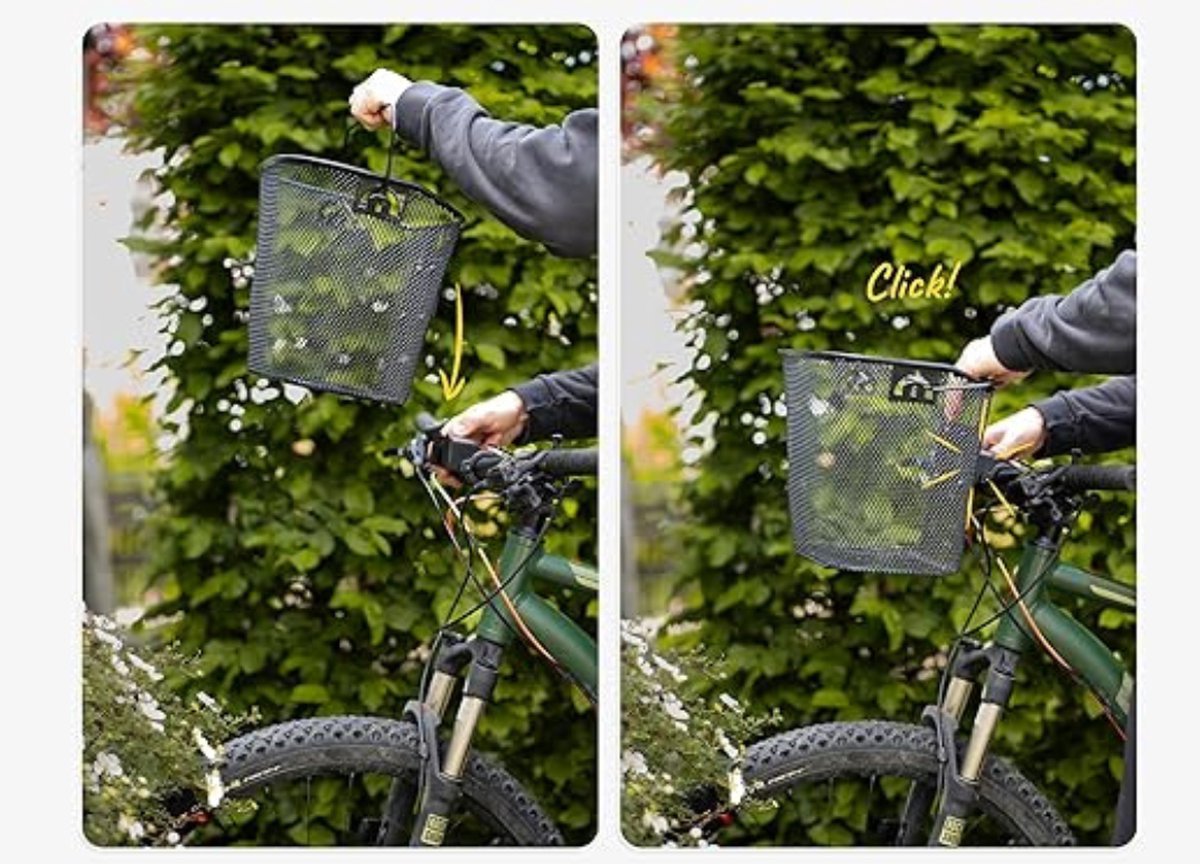 Equivera Fietsbak - Fietsmand - Fietskrat - Fiets Mand - Fietsmanden - Fiets Bak - Fiets Krat