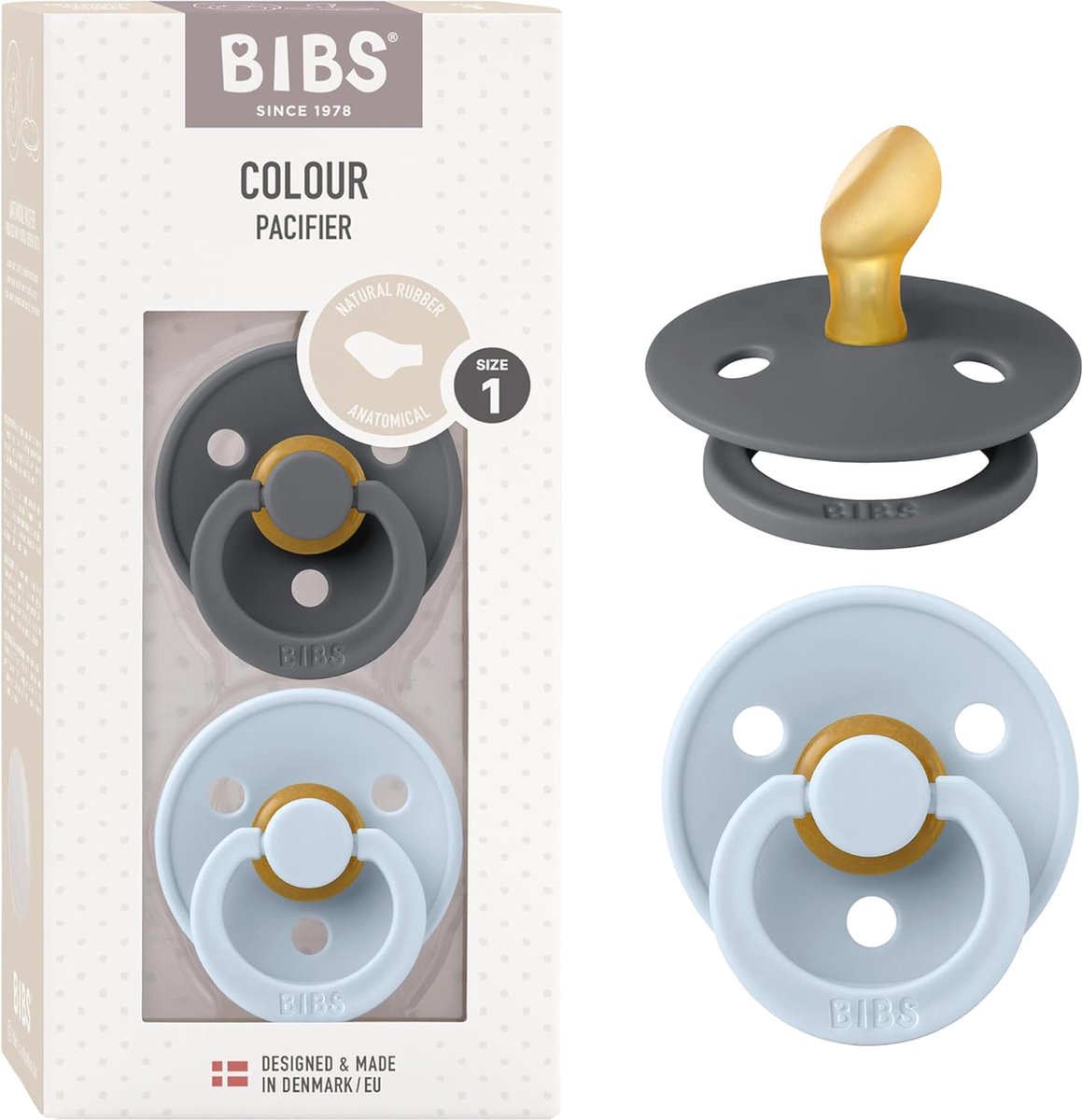 Goedkoopste Biologisch afbreekbare Glow in the Dark Fopspeen voor Baby's 2-6 maanden - Set van 2, Kaakvriendelijk en Duurzaam