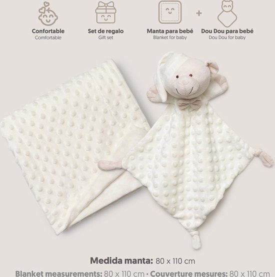 Beige Deken met Blaas en Dou Dou Beer voor Baby's van Jollein — afbeelding 2