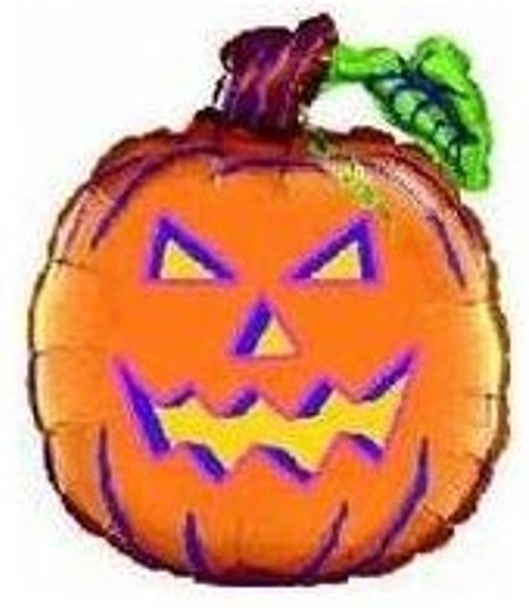 OP is OP Engtige Jack O’ Lantern Halloween Mylar Ballon 26″ 66 cm (voor het opblazen) – Super Shape Mylar Ballon