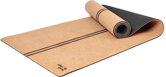 Duurzame groene yogamat met print | Met antislip laag