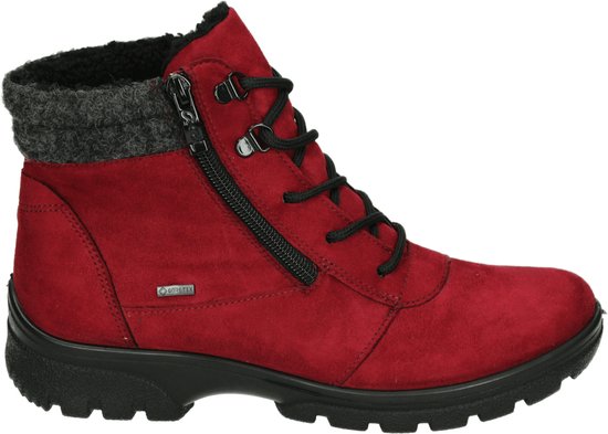 Ara - 1249309 - Hoge sneakersVeterlaarzenDames veterschoenenDames sneakersHalf-hoge schoenen - Kleur: Rood - Maat: 40.5