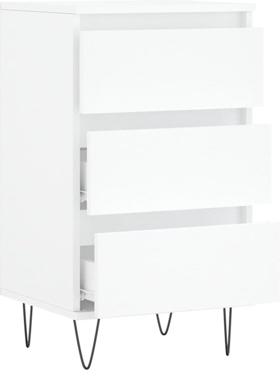 Buffet vidaXL - Commodes - Meuble de rangement - Buffet - Buffet 40x35x70 cm en bois traité blanc