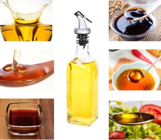 Bovista Bouteille d'huile avec bec verseur – Bec verseur d'huile d'olive – rechargeable – Bouteille d'huile avec pipette – Bouteille d'huile d'olive – Distributeur d'huile – Distributeur d'huile – Bouteille d'huile – 12 pièces
