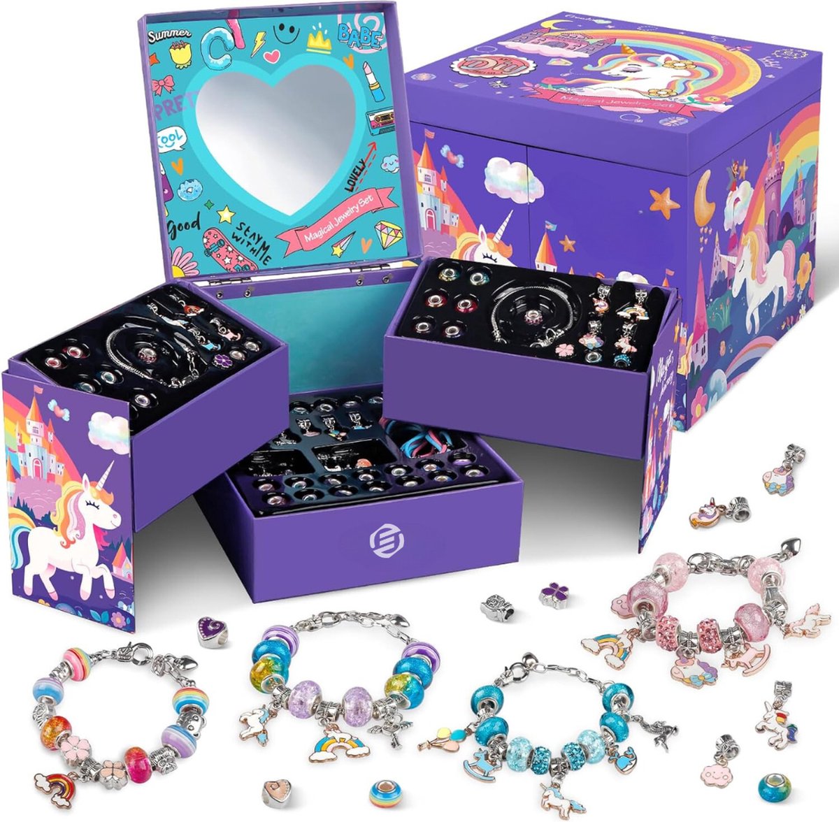 Equivera Knutselkoffer - Knutselset voor jongens en meisjes - Knutseldoos - Knutselkoffer voor Jongens en Meisjes - Knutselkoffer Kinderen - Cadeautip voor uw kind!