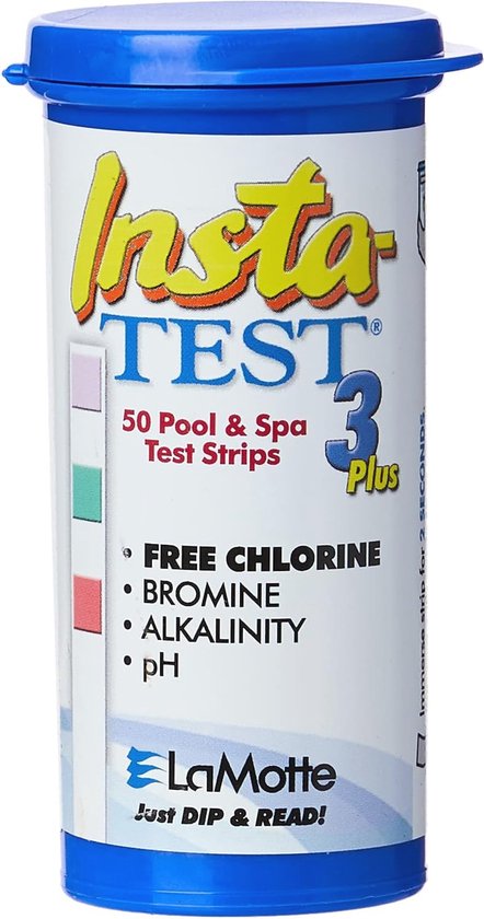Zwembad- en spa-teststrips 7-weg nauwkeurige teststrip voor zwembad en bubbelbad, totaal chloor, vrij chloor, broom, alkaliniteit, pH, hardheid en cyanuurzuur