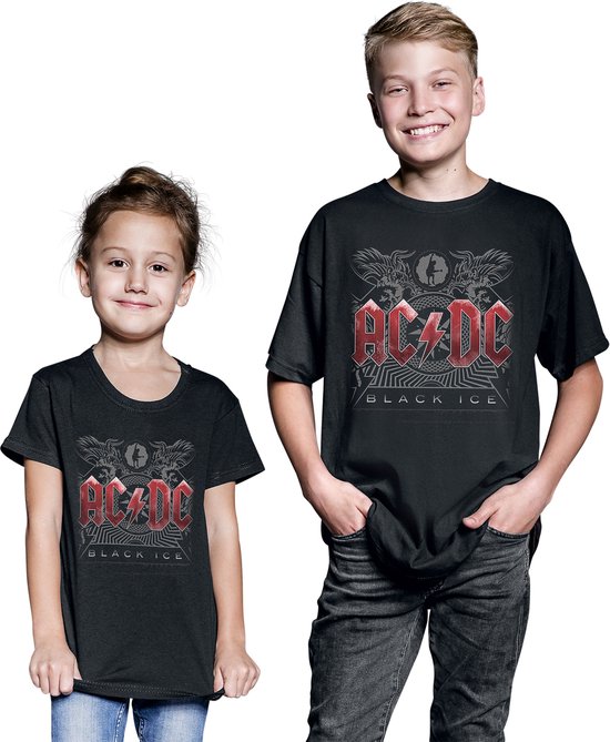 AC/DC Metal-Kids - Black Ice T-shirt zwart 92 Katoen - Band merch ...