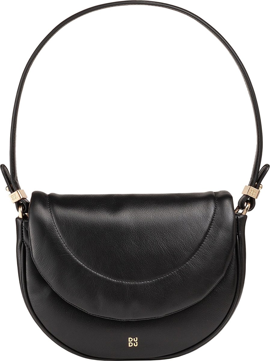 DuDu Schoudertas Leder 22 cm - Dames - black