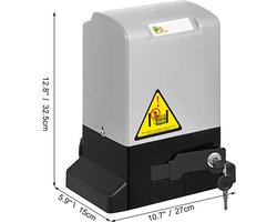 Automatische Poortopener - Elektronisch poortopener - Hekopener - Afstandsbediening - Schuifpoortopener - Poort Opener - 4 M