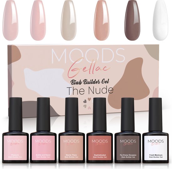 Foto: Moods gellac biab builder in a bottle biab nagel builder gel the nude hema tpo free