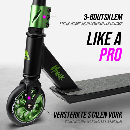 Apollo Stuntstep Gravity - Leuke kickscooter voor kinderen en tieners