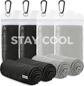 BOTC Towelling Sporthanddoek - Cooling Towel - 100x30cm - 1 set van 4 stuks - Ice Towel - Absorberend - Sneldrogend