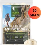 Pelgrim Wol - Nummer 1 Antidruk Voetwol - Wandel met wol voor Voeten - 50 GRAM - 100% Merino Wol - Inlegzolen - Voorkomt Blaarvorming en Verzorgt Likdoorns - Vierdaagse