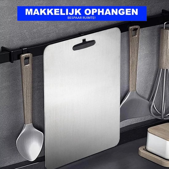 2 Planches à Découper En Titane - 34x23cm Et 25x15cm - Anti-Odeur, Hygiéniques, Alimentaires