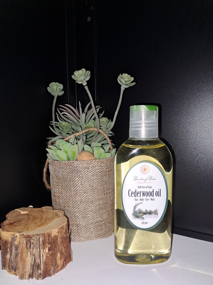 Goedkoopste Garden of Eden - Pure virgin koudgeperste Cederhout olie 150ml voor huid, haar en lichaam - cederhoutolie - body olie - massage olie