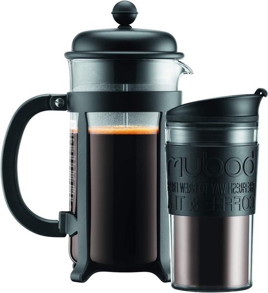 Koffiezetapparaat Bodum Travel Press Vacuum Basic red 350 ml