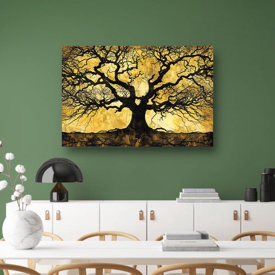 Tableaux arbres verre - Tableaux nature verre - Tableau Branches - Décoration murale moderne - Peintures plexiglas - Décoration murale chambre verre acrylique 60x40 cm