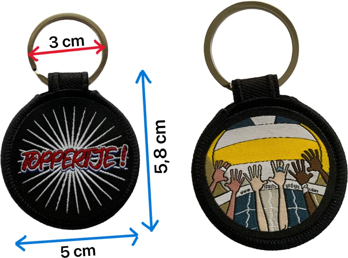 SPORTS-GADGET , topper volleybalsleutelhanger , volleybal , volleybalsleutelhanger , toppertje sleutelhanger , toppertje