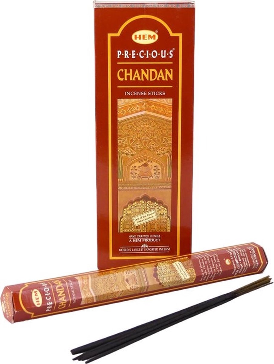 HEM Wierook – Precious Chandan – Slof (6 pakjes/120 stokjes) Goud
