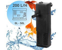 Aquariumfilter 200L/H 0L-50L – Aquarium filter pomp – Zuurstofpomp aquarium - Aquarium pomp met filter