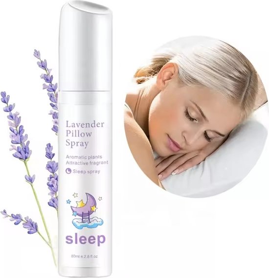 Foto: Lavendel sleep spray 80ml diepe slaap kussenspray met lavendel pillow spray mist natuurlijke slaapmiddel voor nachtrust slaap spray melatonine