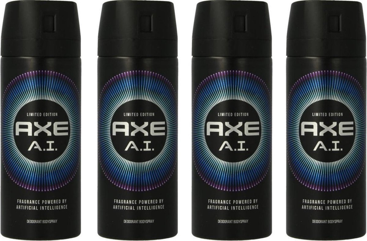 Goedkoopste Axe Deodorant Bodyspray A.I. Fresh - Voordeelverpakking 4 x 150 ml