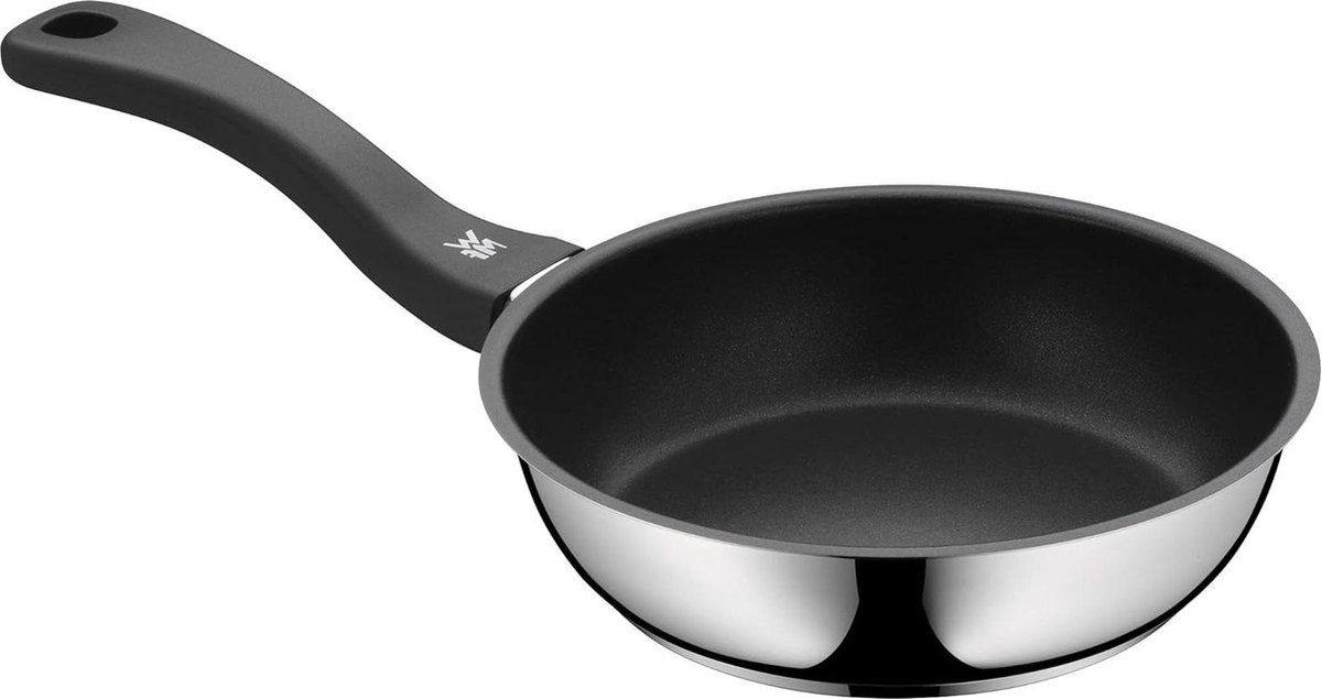 20cm inductie braadpan roestvrij staal gecoat kunststof handvat