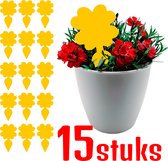 Plak klavertjes tegen rouwvliegjes 15 stuks - Rouwvliegjes bestrijden - Varenrouwmug - Plakstrips - Vangkaarten - Vangplaten - Insectenval - Insectenvanger