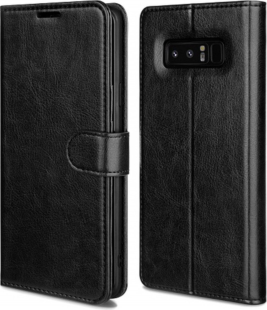 Samsung Note 8 Hoesje Met Pasjeshouder Bookcase Zwart