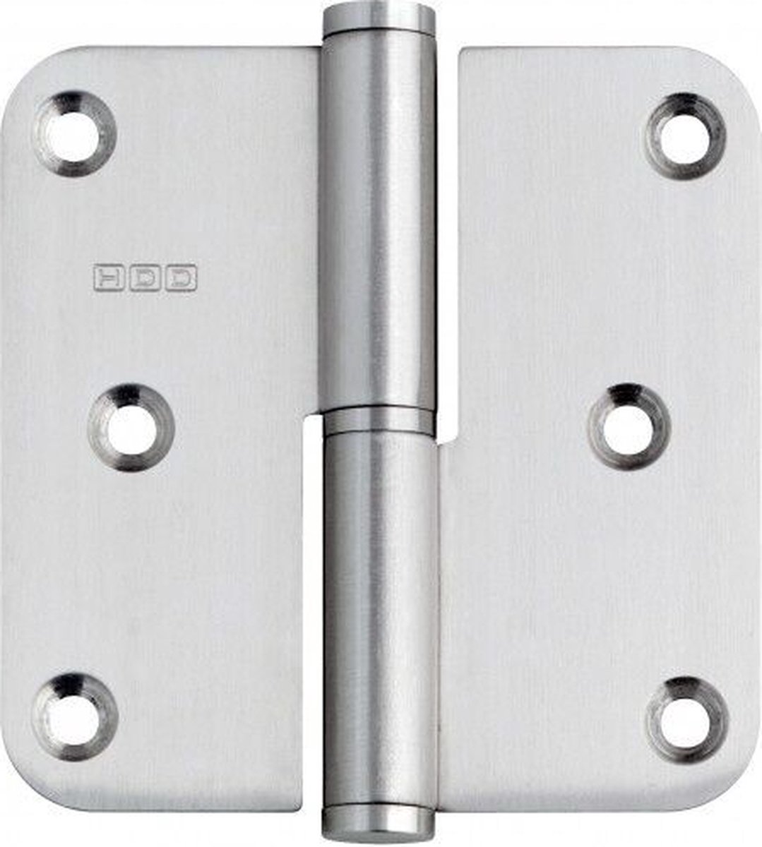 Zwart RVS Paumelle 90x65x2.5mm ronde hoek-Rechts
