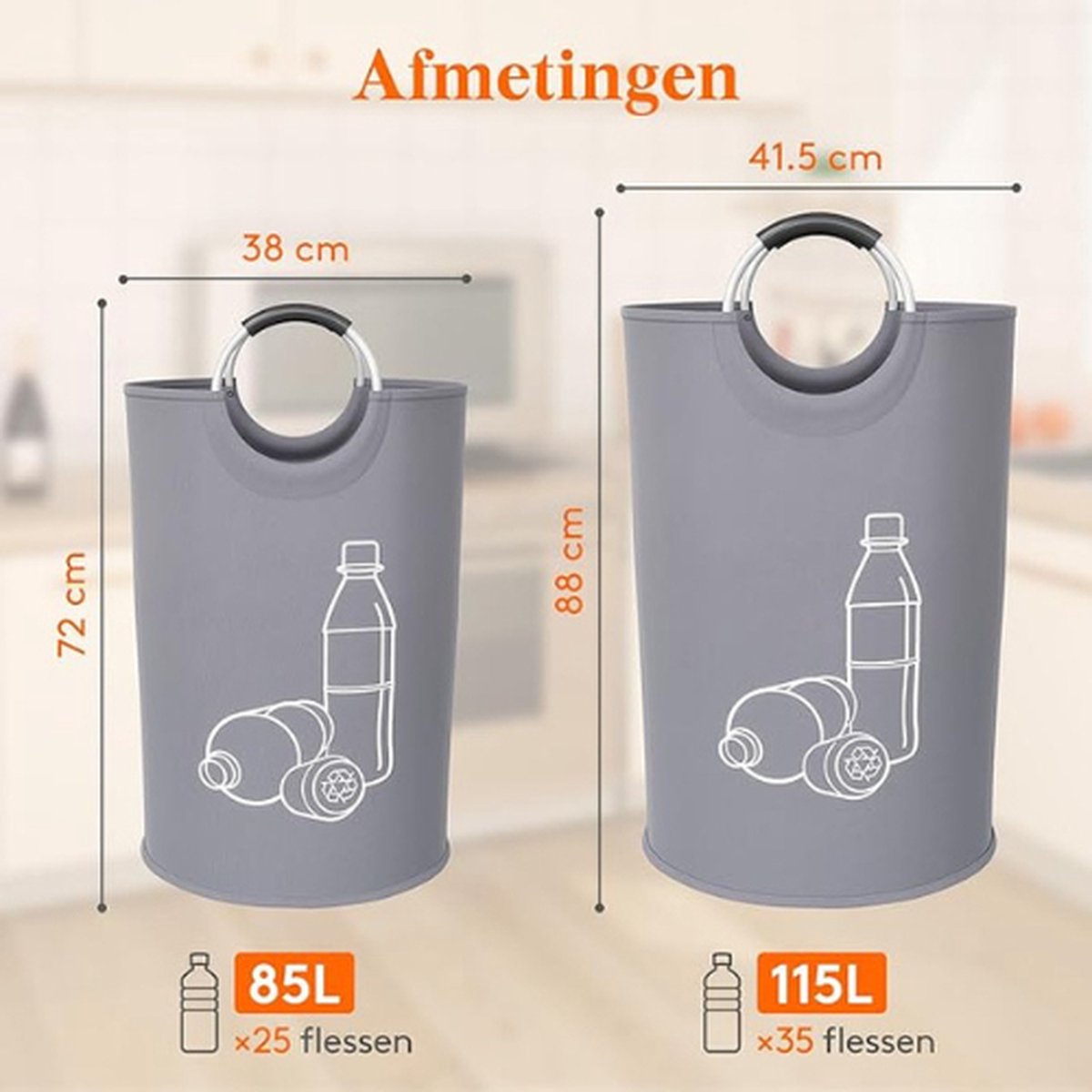 De Home Store - Opvouwbare Opslag - 100 L - Kleding Opslag